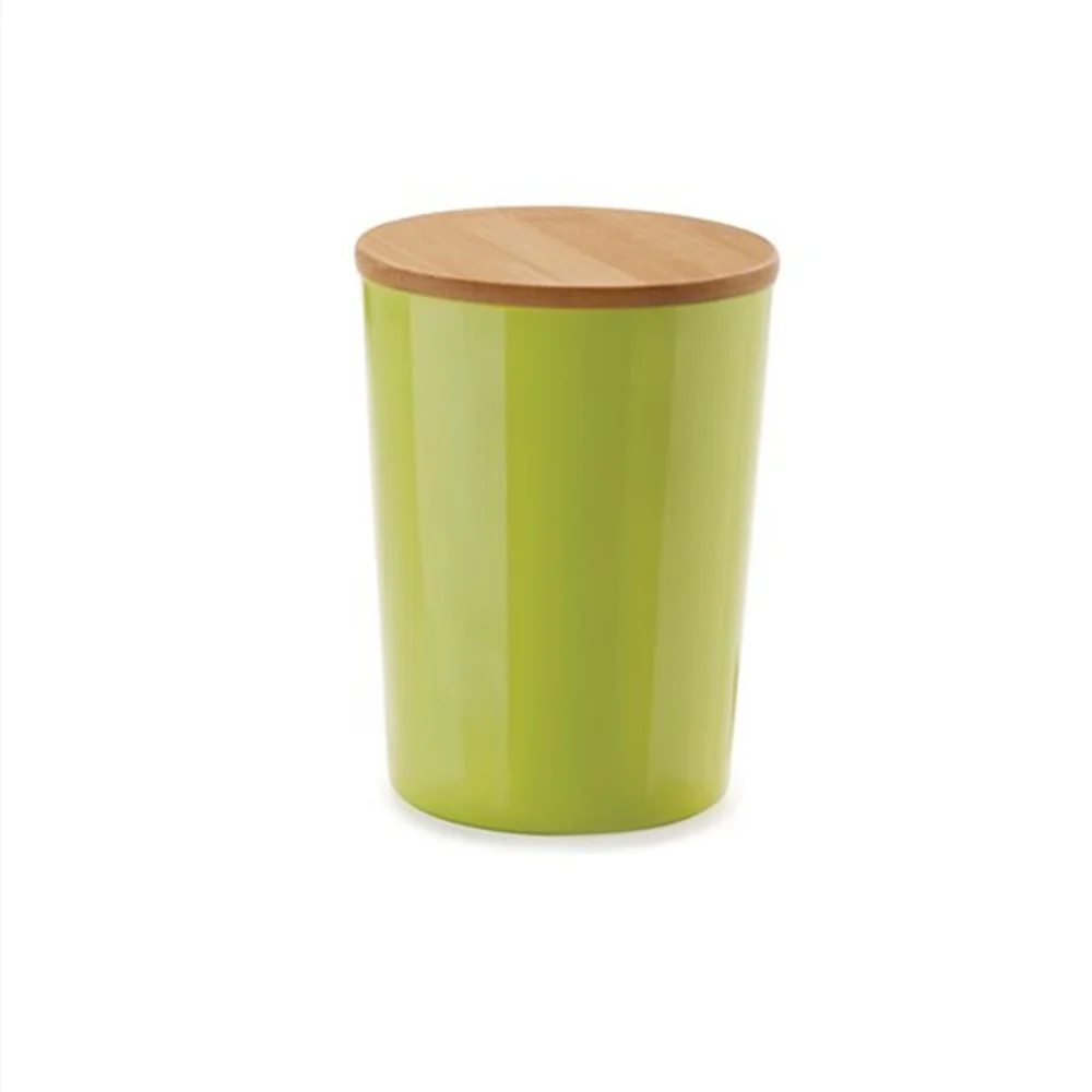 
high quality unbreakable melamine storage with bamboo lids 
