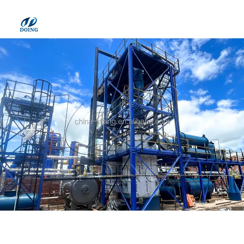 waste oil pyrolysis distillation oil refining plant