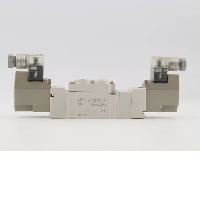 SY7320C-5DZ-02  24vdc 5-way,2-position Solenoid Air Control Valve port size G1/4,DIN Connector type,close type