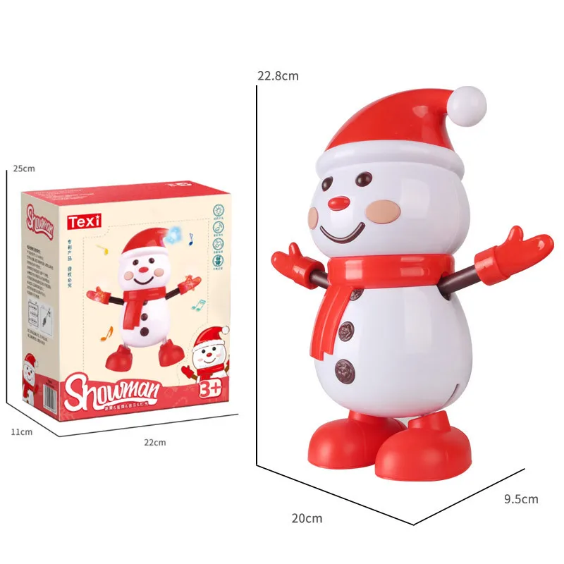 Kids Gift Dancing Singing Christmas Gift Robot Swinging Snowman Electronic Robot Christmas Gift Toys With Lights