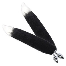 Metal Feather Anal Plug Fox Tail Anal Toys Erotic Anus Toy Butt Plug Sex Toys For Adult Accessories