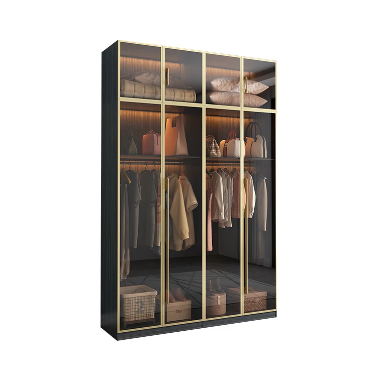 Waterproof Modern Designer Wooden Room Design Clothes Wardrobe Bedroom Wardrobe