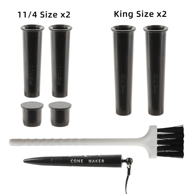 UKETA Smoking Accessories New Multi-Function Metal Foldable Stand Tray Cone Filler and Mini Rolling Tray Kit Set