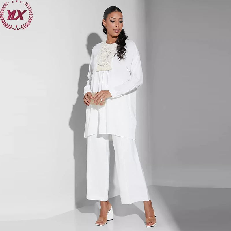 Wholesale Turkey Clothes 2022 Latest Simple Style Long Sleeve Arabic Blouse Elegant Muslim Top Islamic Clothing In Dubai