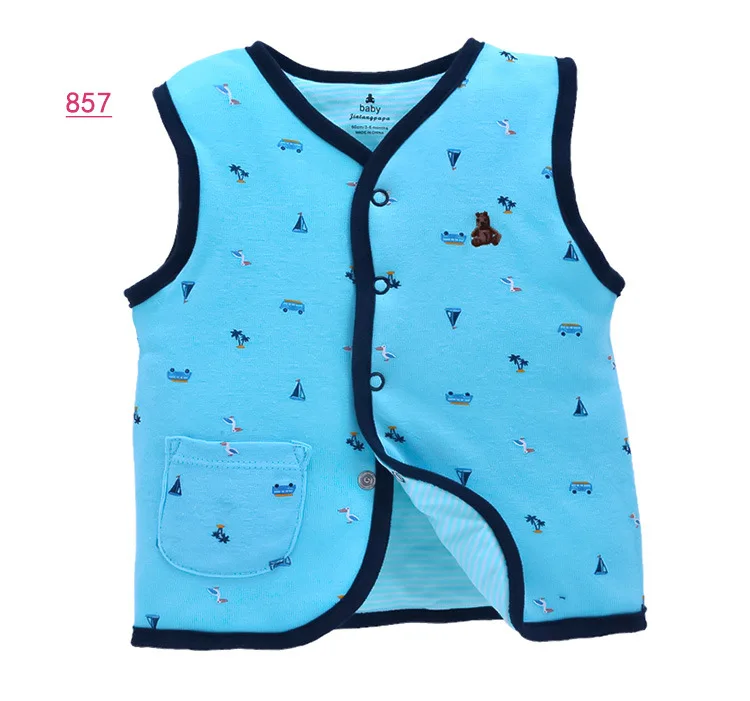 
New autumn and winter new product newborn plus cotton warm vest baby vest baby clothes 