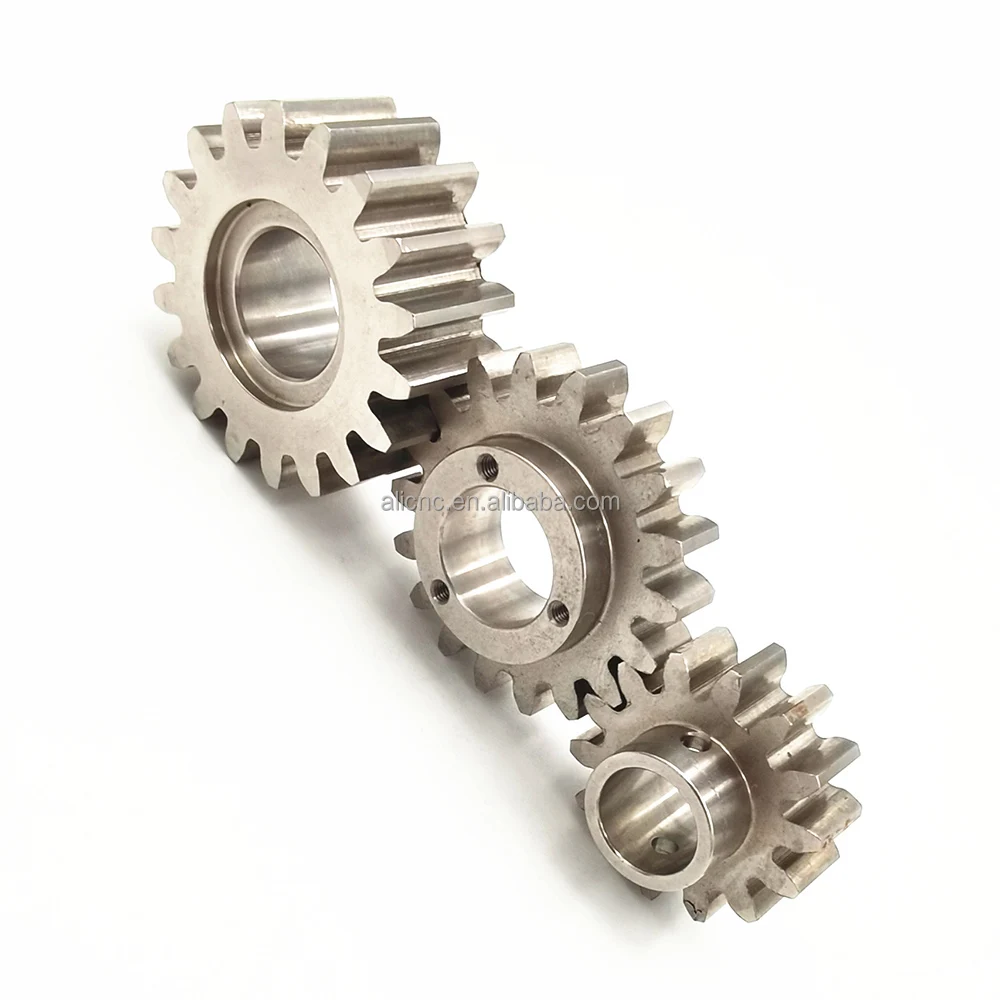 Custom machine metal gears manufacturing suppliers CNC pinion helical axial spur bevel helical pinion internal teeth gears