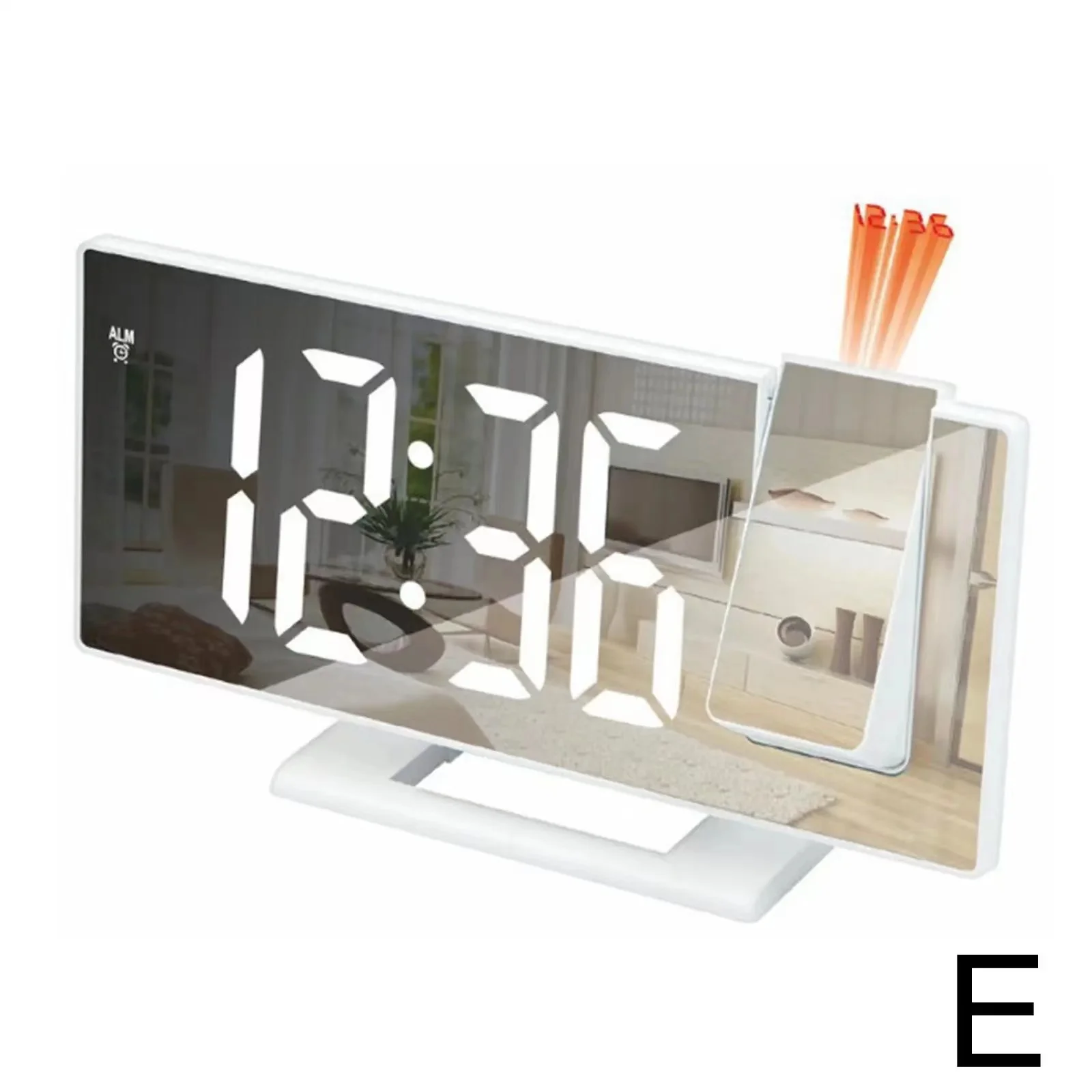 New Led Projection Clock USB Multi-function Digital Alarm Clock Electronic Clock Automatic Photosensitive