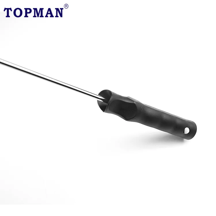 4 inch x 21 inch long arm paint roller frame fit for all mini rollers, plastic handle with taper fit
