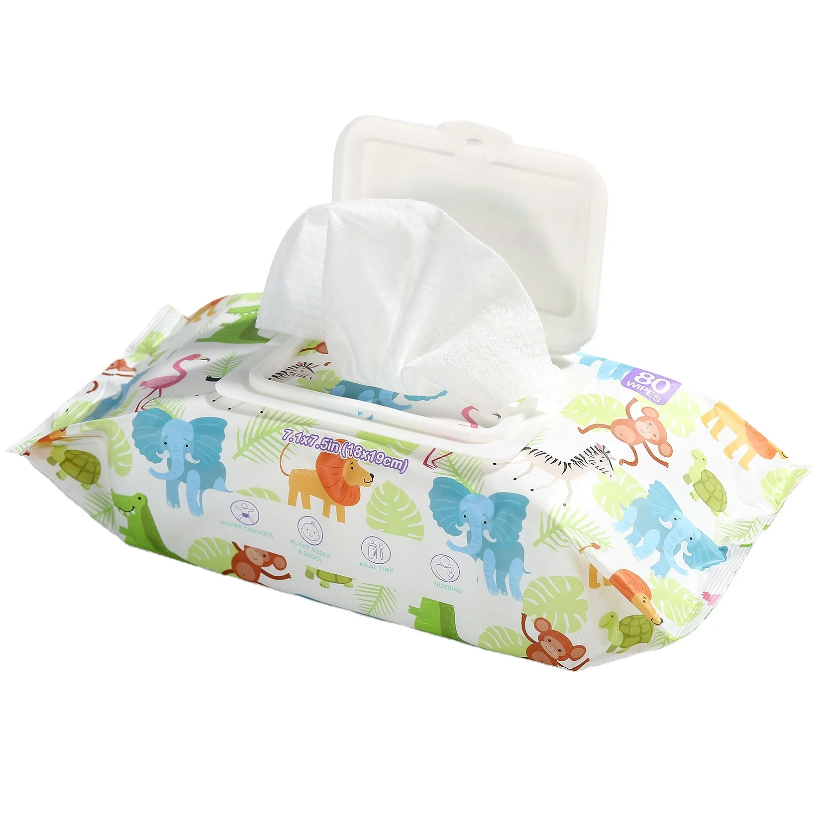 Unscented Cotton Refreshing Wet Tissue Towel Use in Hand And Mouth