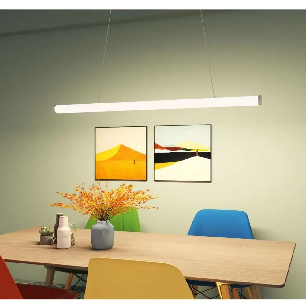 Round Shape Suspending aluminium profile Pendant LED Light with Large PC Cover  6063-T5 aluminum+PC