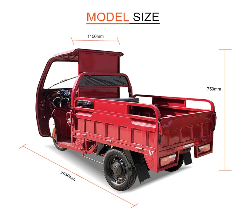 2022 New Model  Cargo Adult Electric Trike Electric Tricycles with Good Aftersale Service