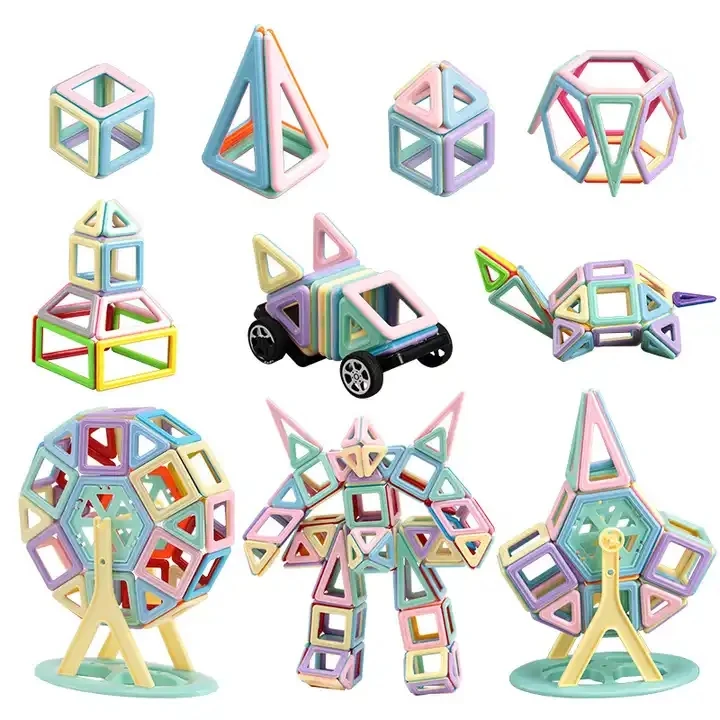 hot sale 33pcs different pieces 3D magic block puzzle magnetic toys for kids