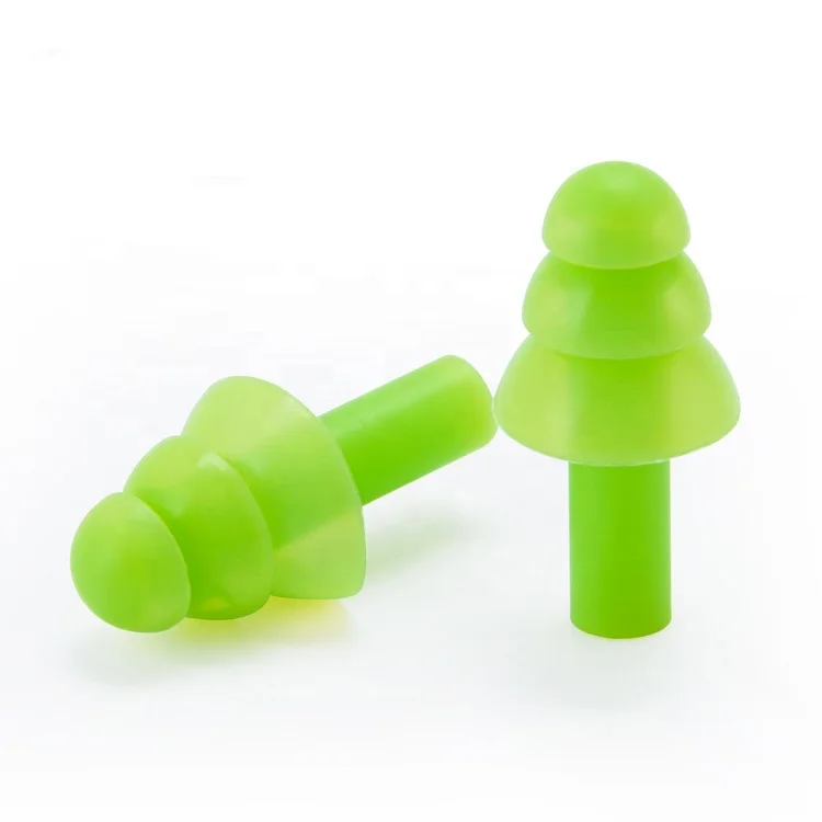 Reusable Silicone Ear Plugs Waterproof Noise Reduction Earplugs for Swimming