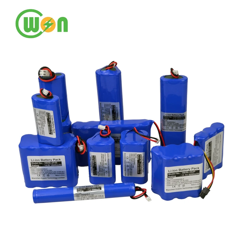 rechargeable litium ion battery ICR18650 7.4V 11.1V 22.2V 5000mAh 12000mAh 18650 3.7v 6000mah