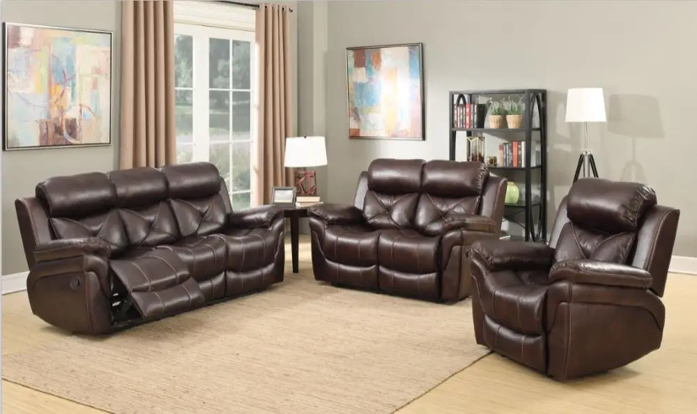 New innovation furniture Italy modern design leather recliner sofa sets furniture living room set