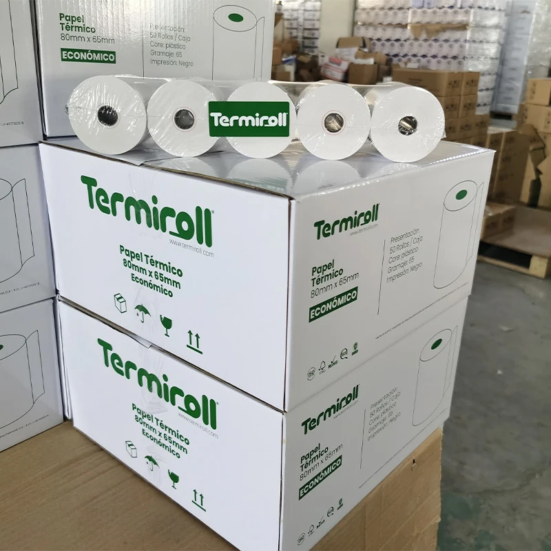 Termal paper tito tickets thermal 5*6 papee 50mmx20mm double sided receipt roll
