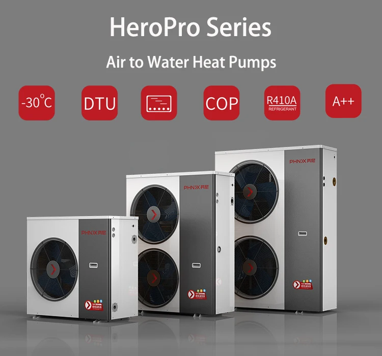 Phnix Smart Inverter Heat Pump Cold Climate For House Heating System High-Efficiency Air Source Indoor Heat Pump