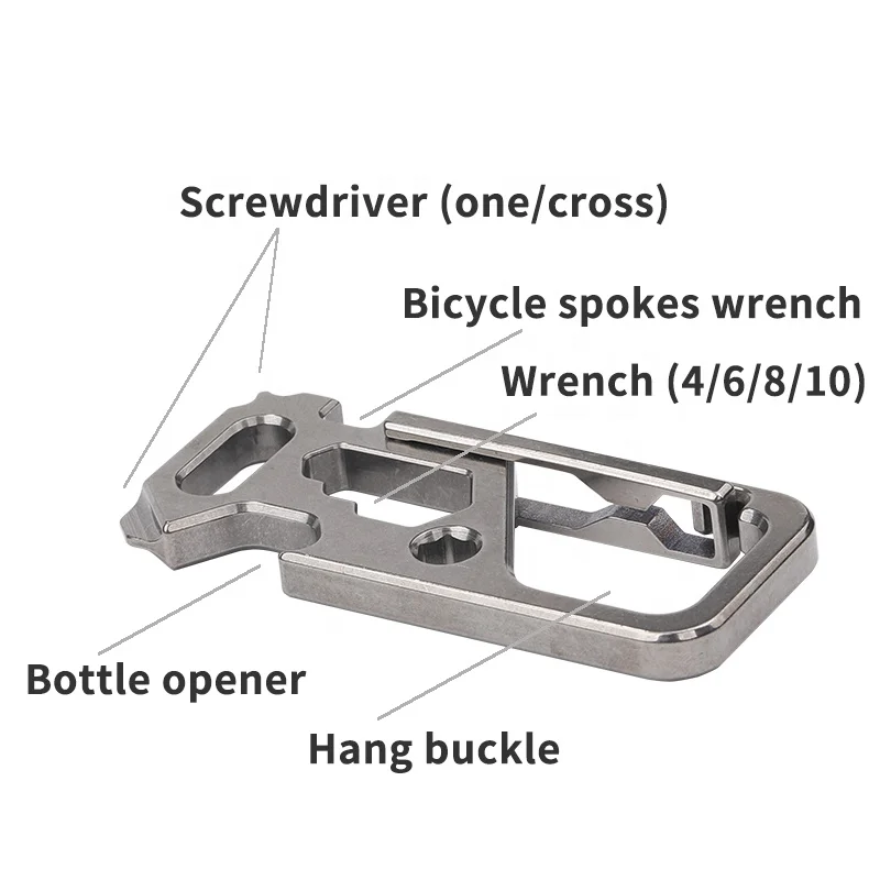 High-End Titanium Keychain Luxury Men Car Key Chain Key Ring Ultra Lightweight EDC Carabiner Holder The Best Gift For Men