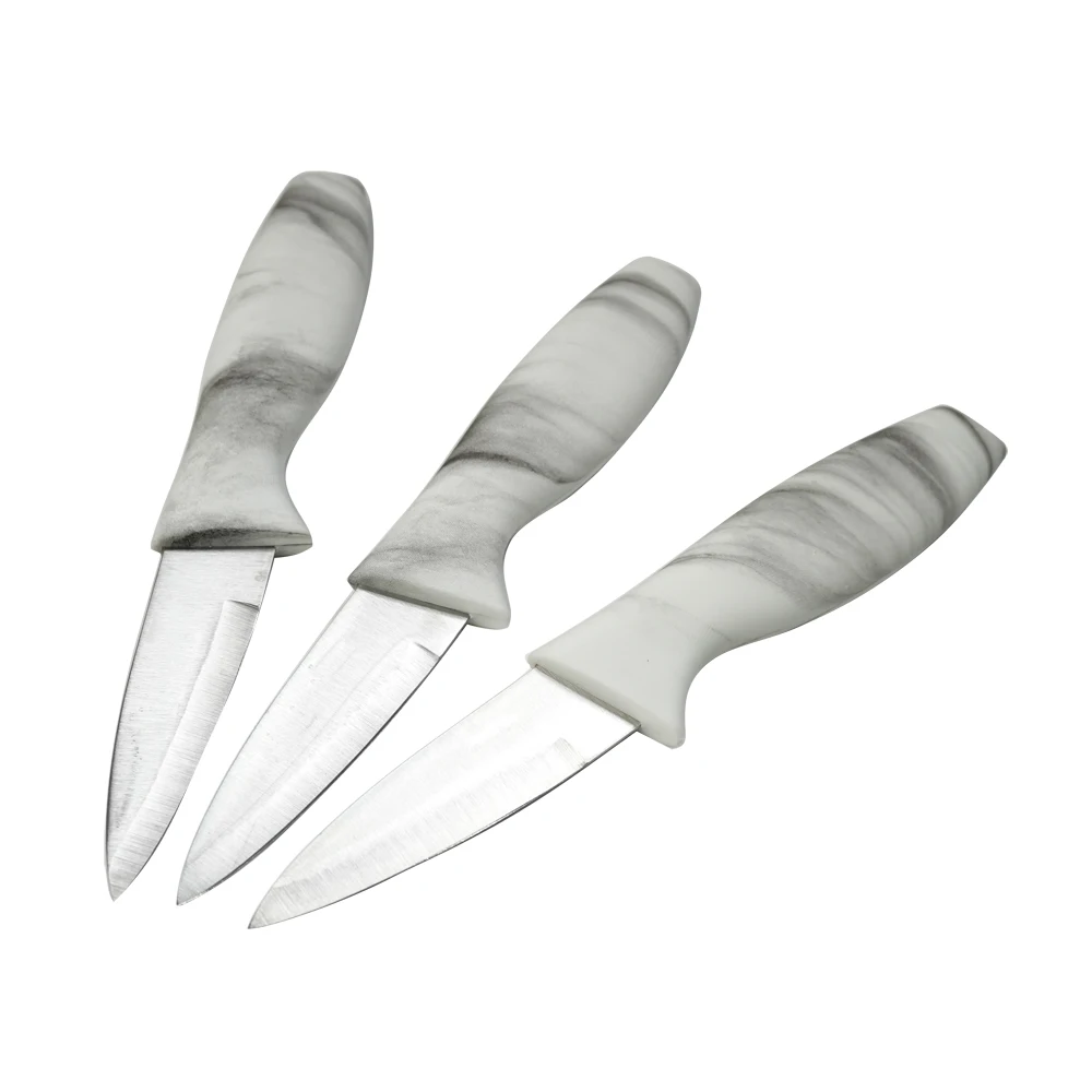 JOYWAVE Best Selling Kitchen Knife Set Chef Utility Fruit Paring Knife with Marble Look Handle Wholesale