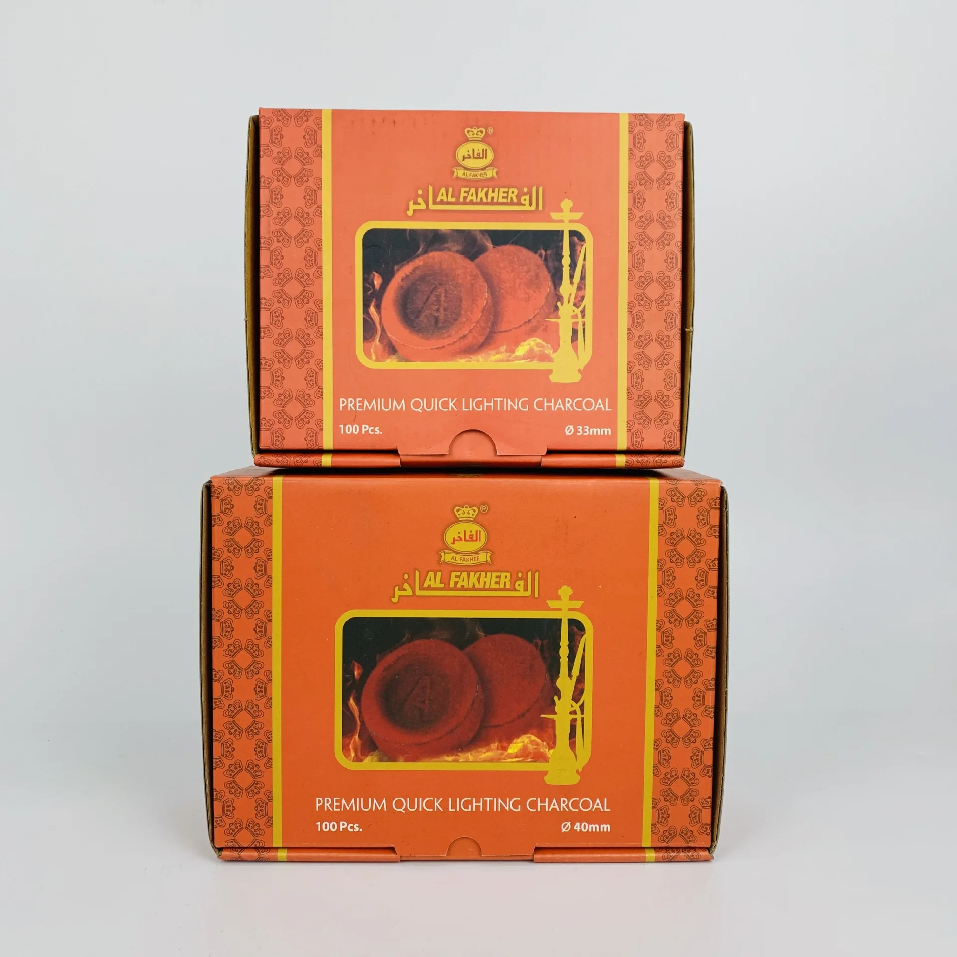 33mm 35mm 38mm 40mm 50mm Custom Packaging Box Size Product Labels coconut round  charcoal for shisha