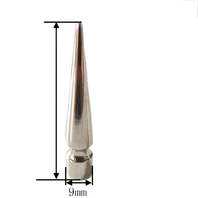 solid brass punk tree spikes screw back 9x50mm