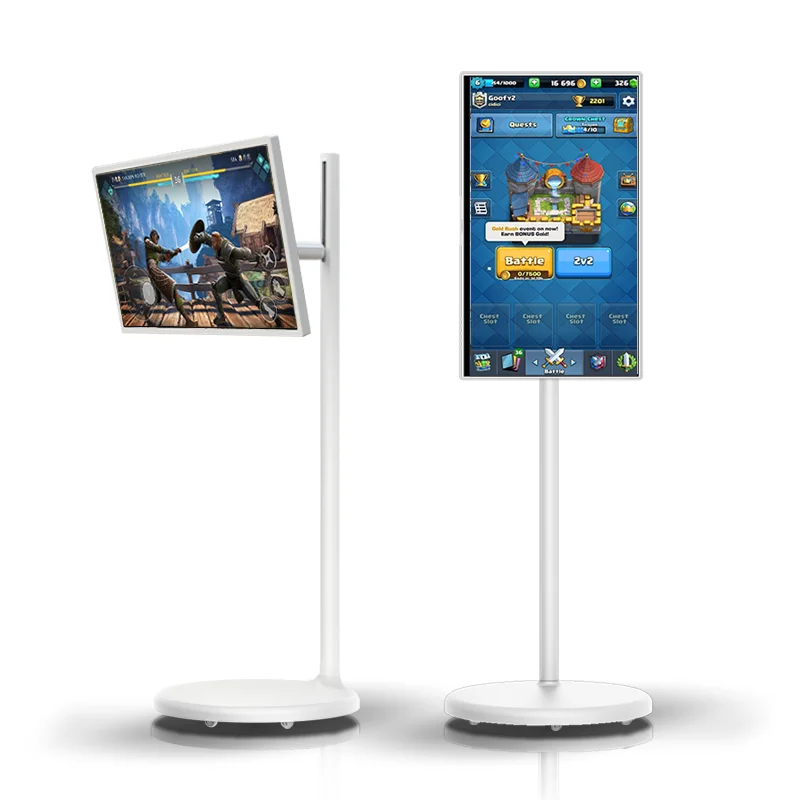 Indoor 21.5 22 23.8 24 27 32 Inch Lcd Wireless Full Flat Stand Lcd Digital Signage Smart Display Android