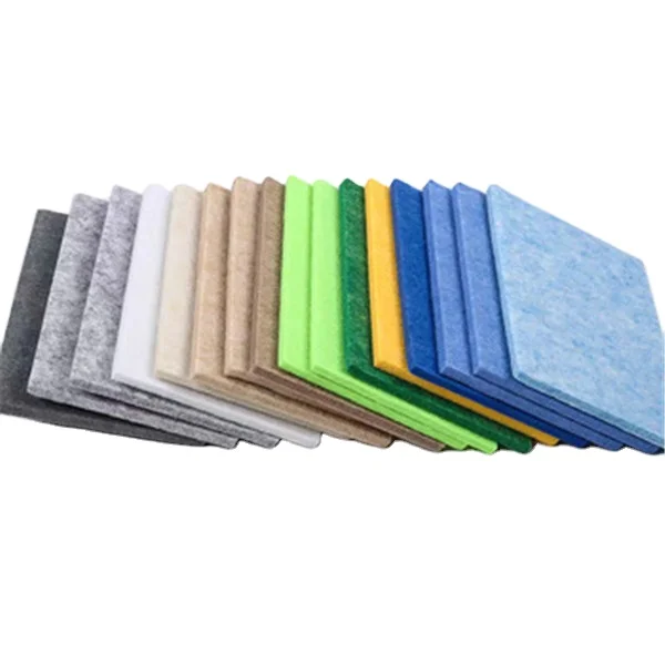 Manufacturers Acoustic Panels Felt Board Sound Fabric Polyester Wall Cladding Covering Soundproofing Fiber Sheet Soundproof
