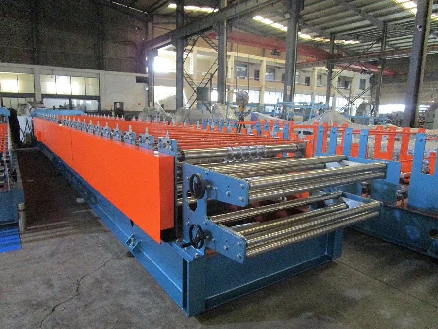 Factory price corrugated trapezoidal profile roofing double layer cold roll forming machine China