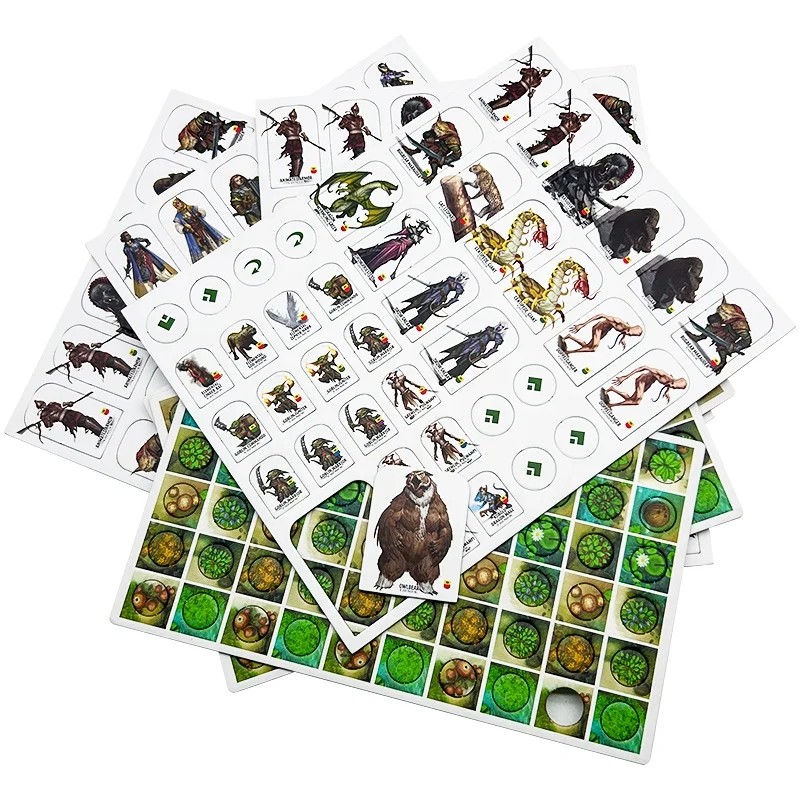 Новый дизайн печать на заказ тисненая бумажная настольная игровая Карта