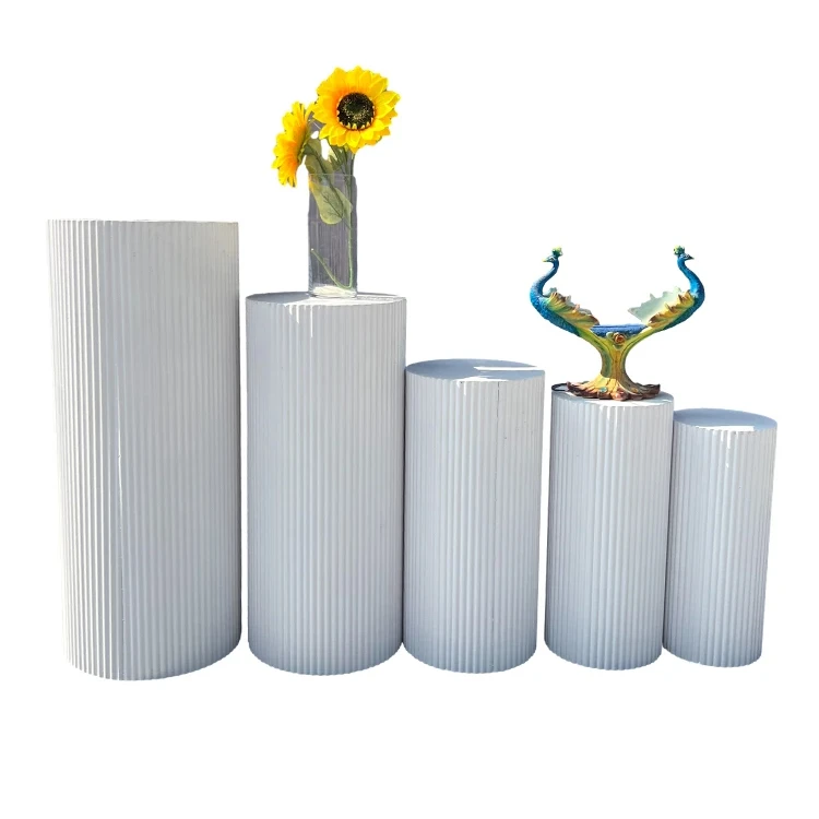 Good Price Of Cake Stand Round Cylinder Pedestal Cylinder Stands For Party