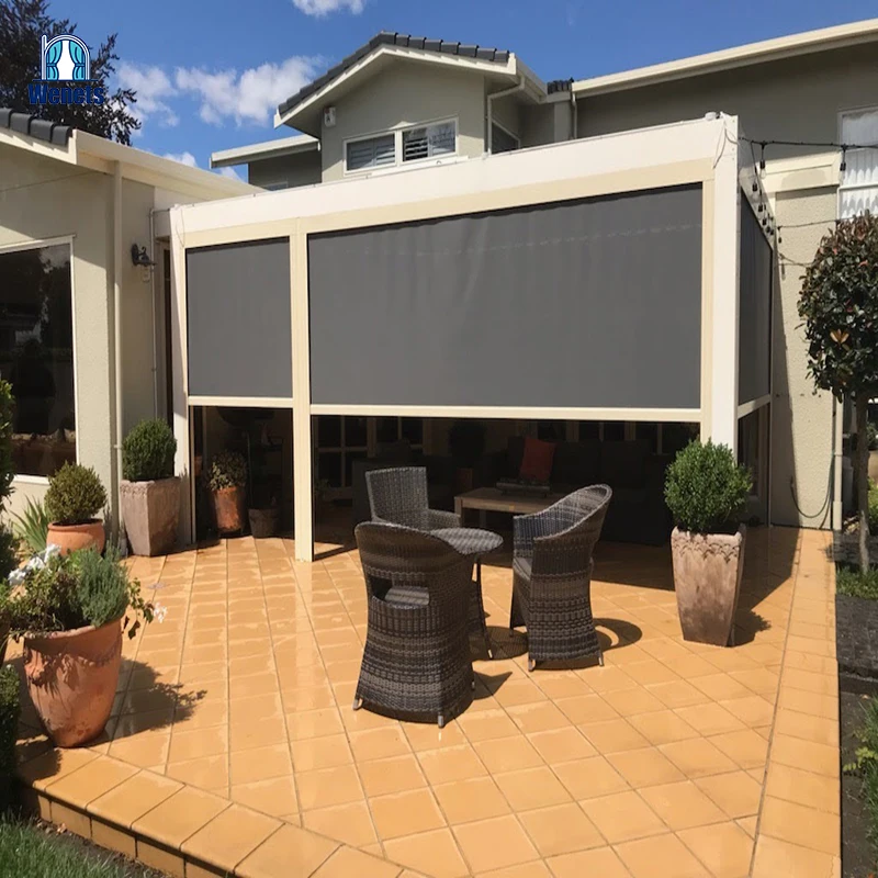 Smart Control  Anti-mosquito and Rainproof Blackout Zip Outdoor Roller Blind