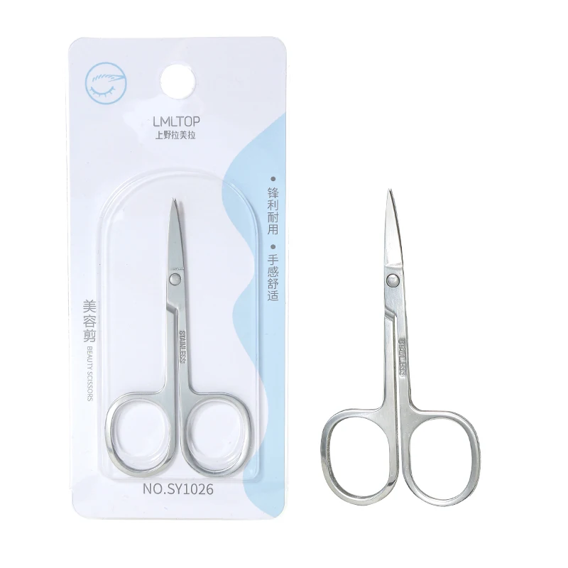 LMLTOP Scissor beauty instruments eyebrow trimmer scissor beauty products for women stainless steel eyebrow scissors SY1026