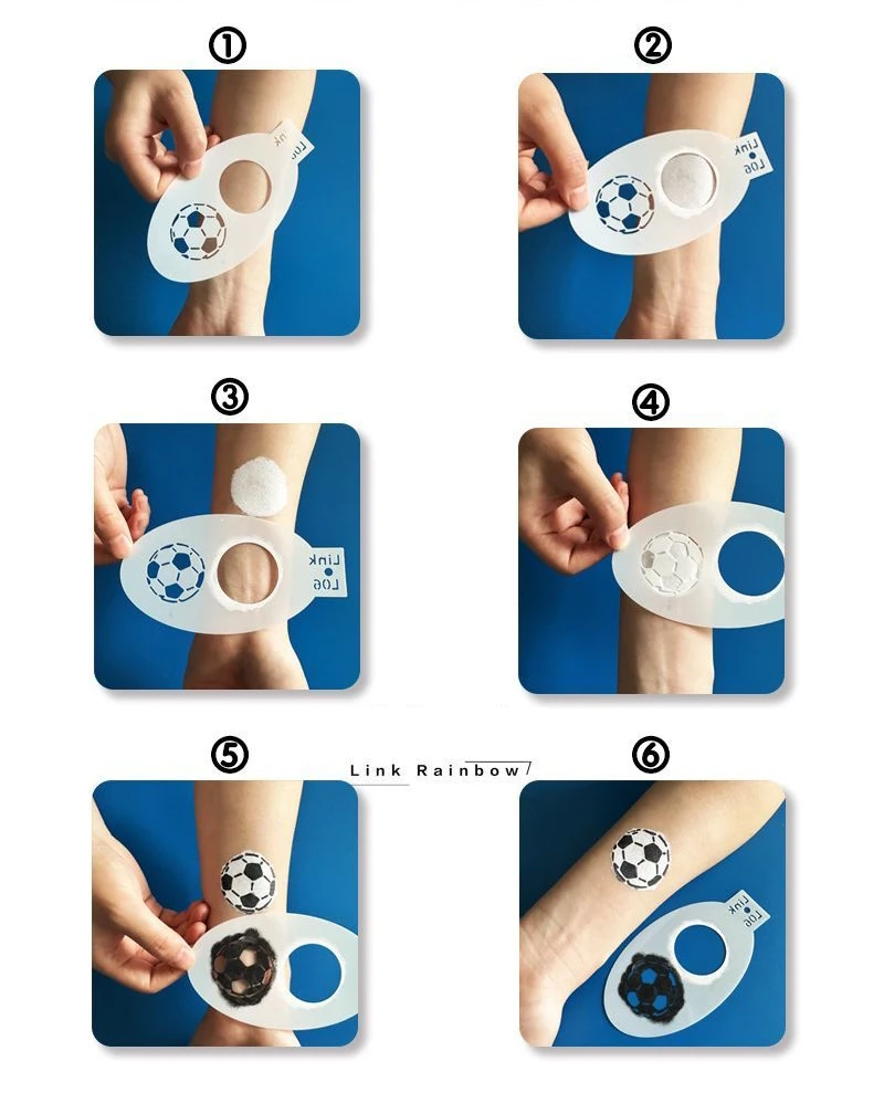 Hot sale For sport and party Non toxic professional Rainbow Split Body Painting Pigment For Kids painting stencil