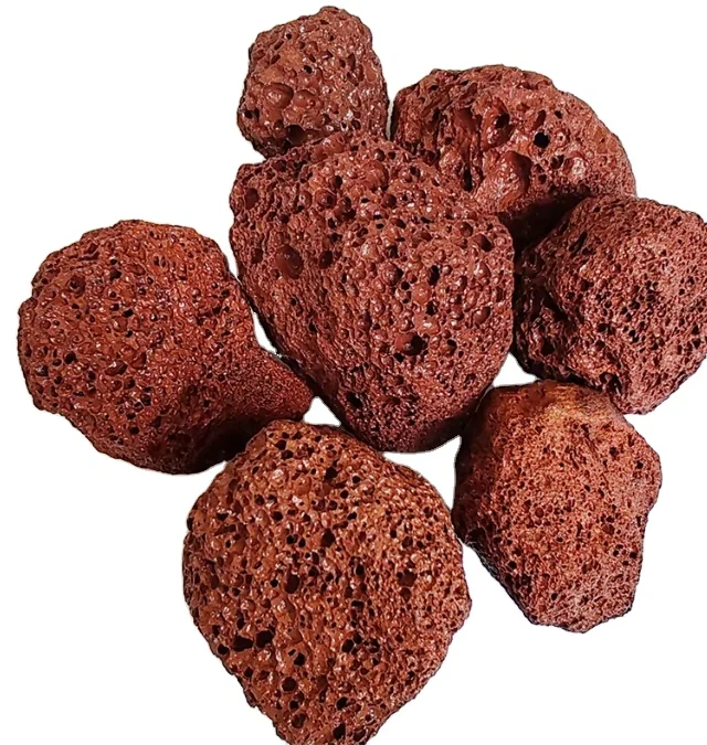 Factory price volcanic stone for Filter media natural volcanic stone aquarium lava rock hot sale 2025