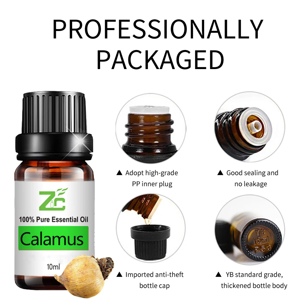 Wholesale Bulk Price Steam Distilled Essential Calamus Root Oil for massage herbal oil