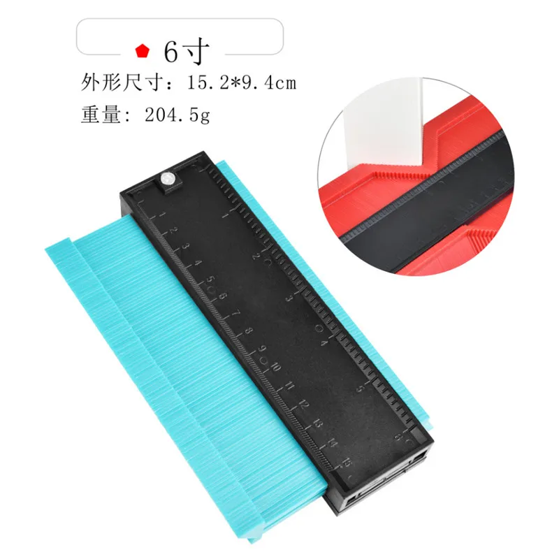 
Copying ruler arc ruler profile woodworking tool irregular profile gauge profile shaper 