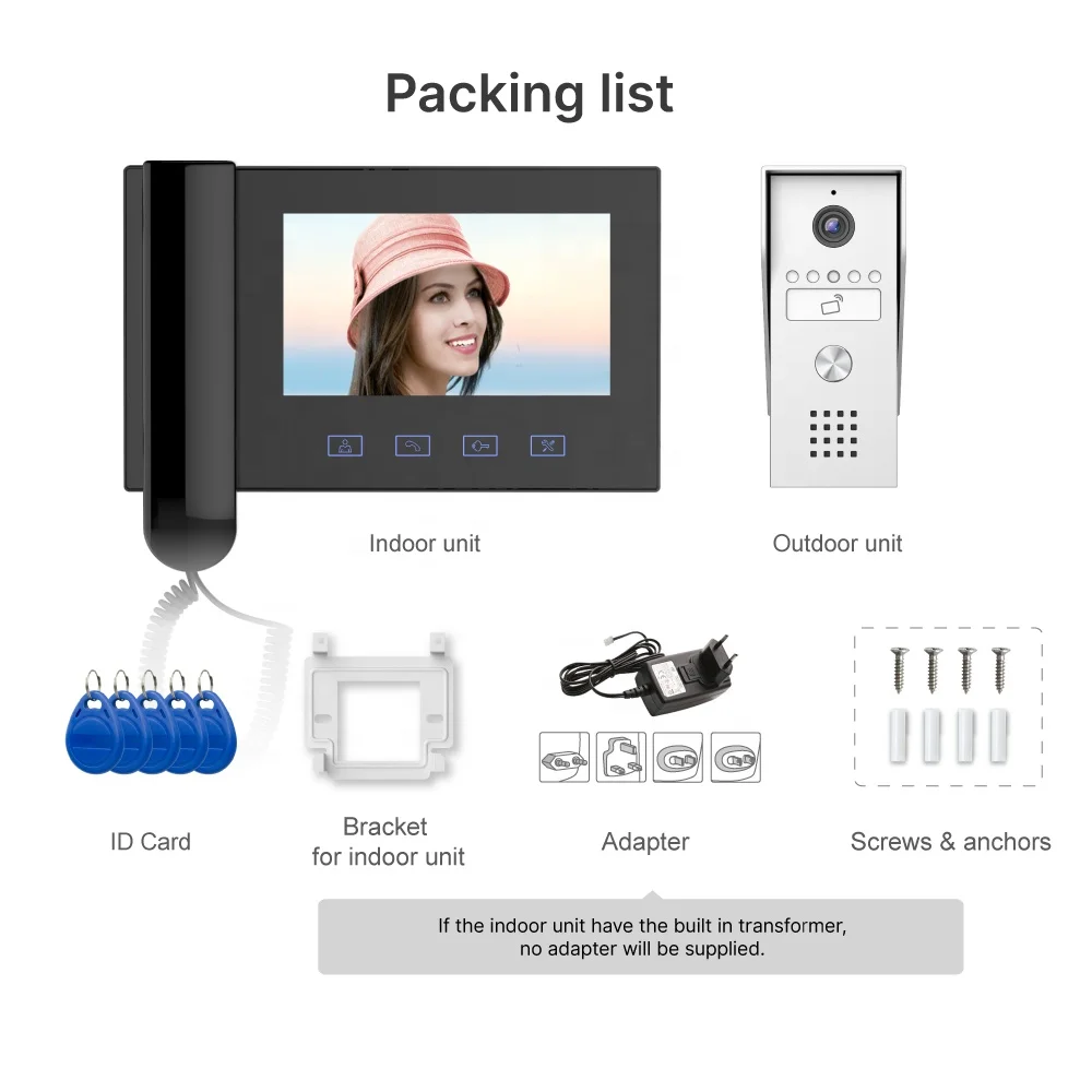 Smart waterproof hot selling video doorbell camera wired doorbell high quality video intercom video door phone