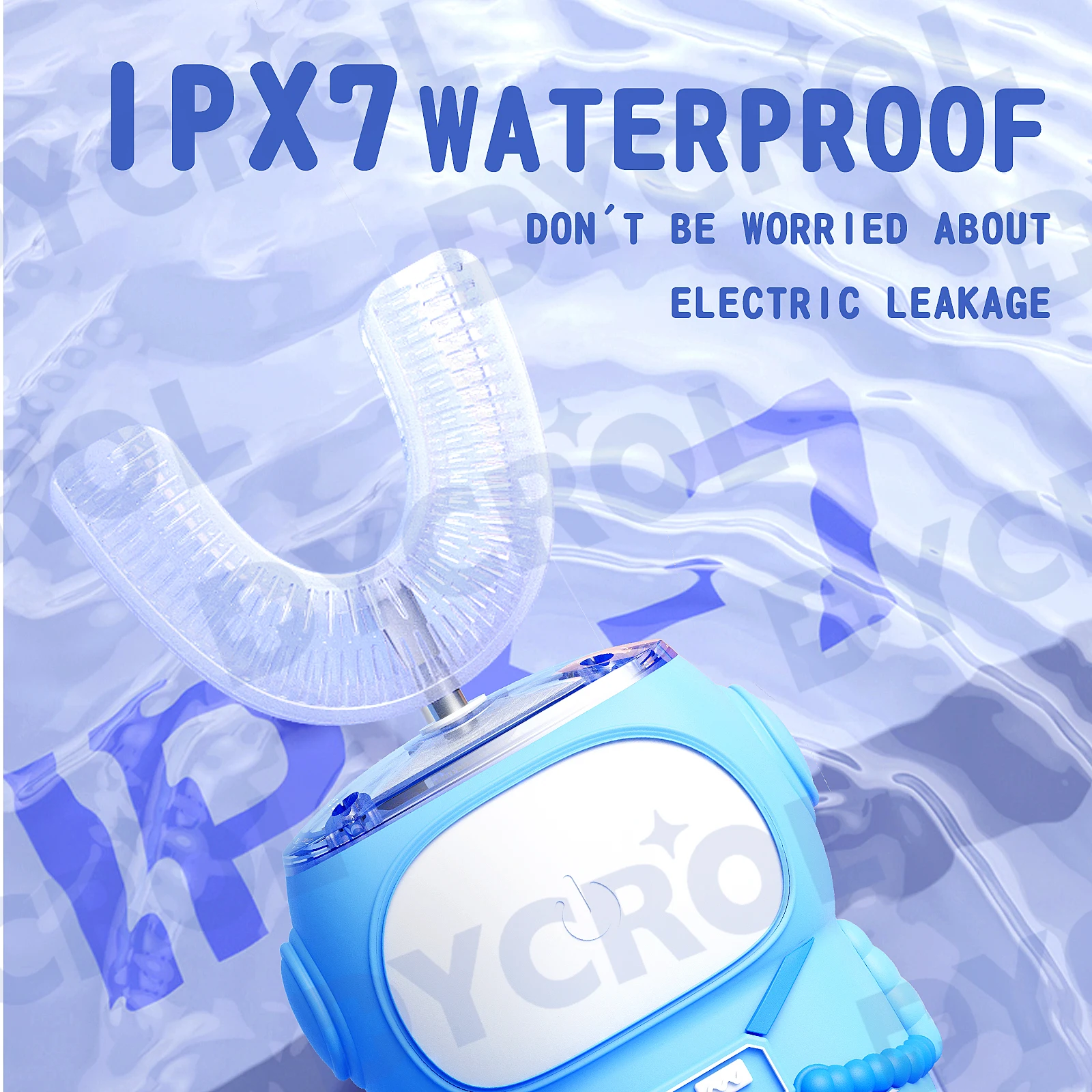 DYCROL U3 model children smart toothbrush u shaped electric toothbrush kids sonic toothbrush