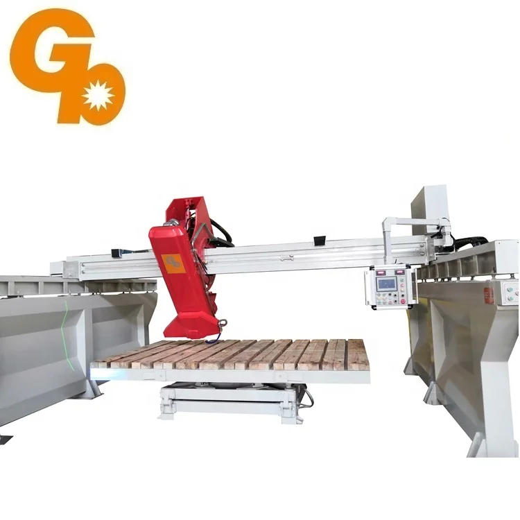 Автоматическая мостовая пила с головкой для резки камня, 45 градусов