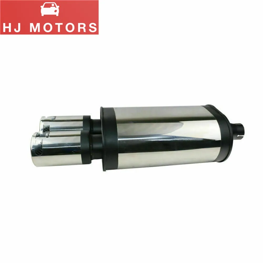 Universal Car Rear Muffler Exhaust Pipe Black Tube Tail 2-2.5 inch Car Exhaust Muffler System Muffler Exhaust Car