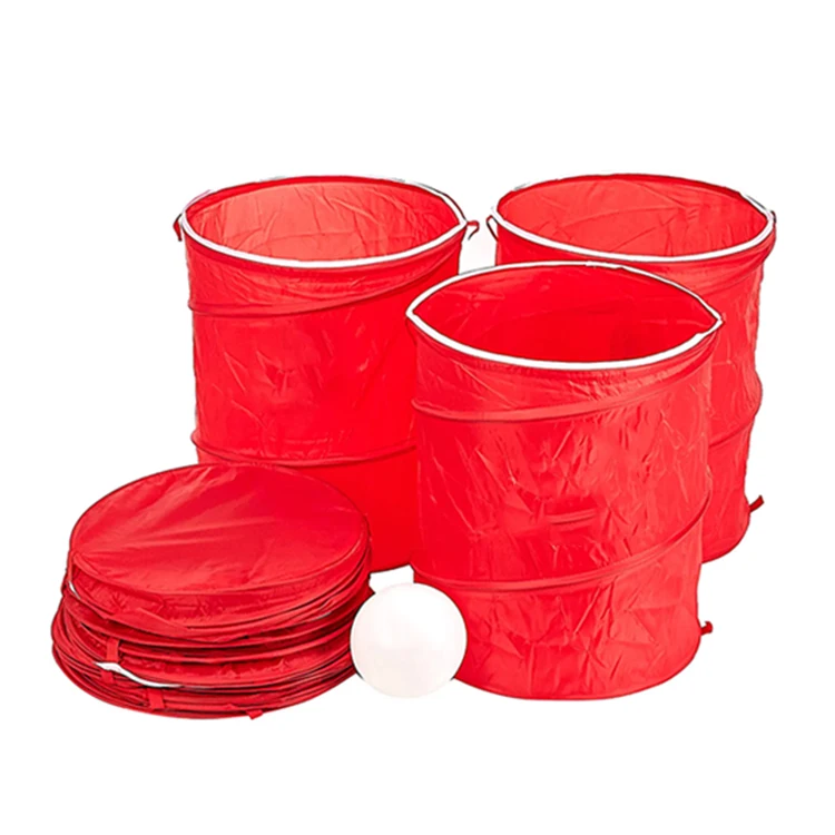 Большая спортивная игра для понга на заказ от производителя, упаковка для вечеринок, игры для задних ворот на открытом воздухе, пляжный Складной Летающий диск, набор игр Dunk