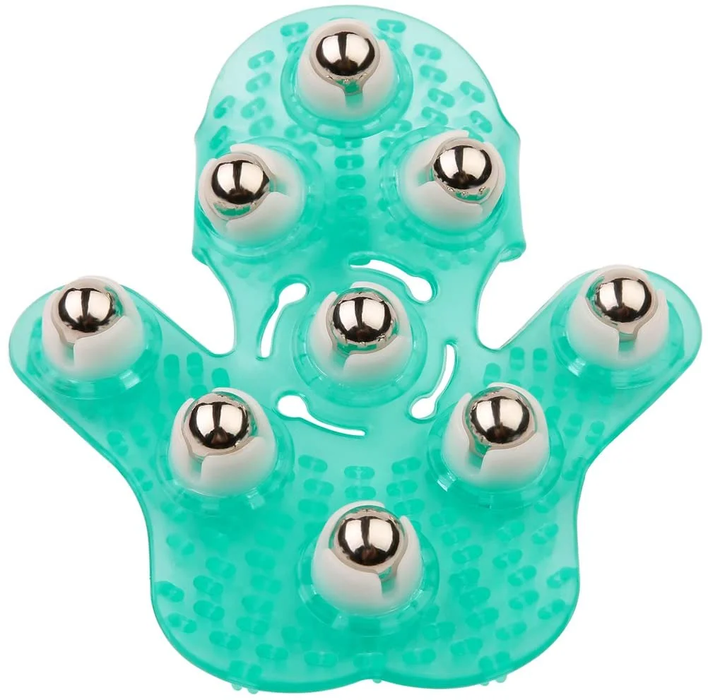 2022 best palm shaped Hand Cellulite body magnetic massage 360 degree Roller ball Palm Shaped Body Massager