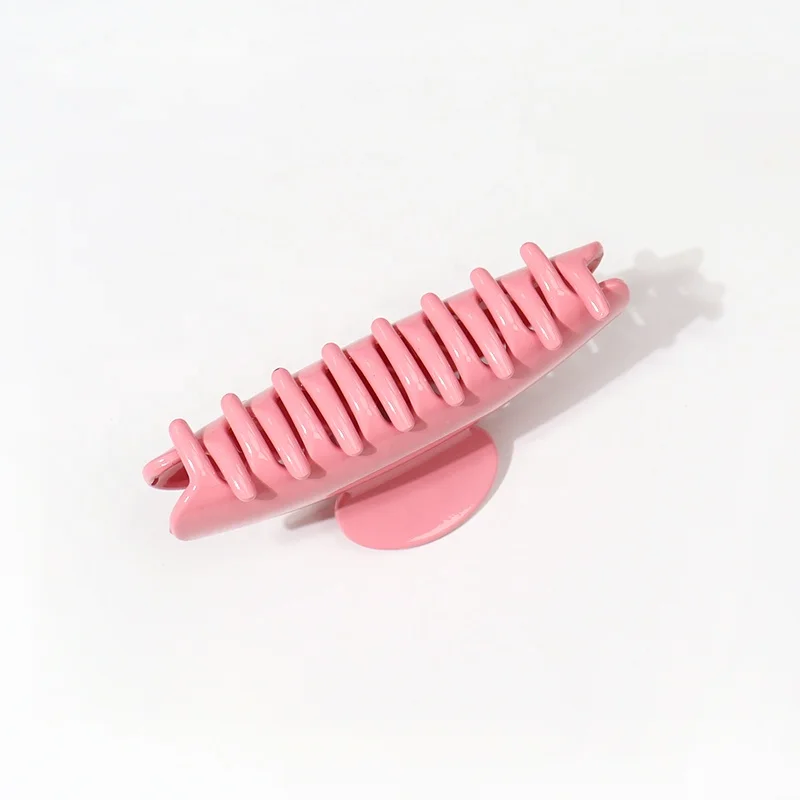B.PHNE factory Custom logo pink hair accessories Eco-friendly Cellulose Acetate/plastic Hair Claw Clip for women
