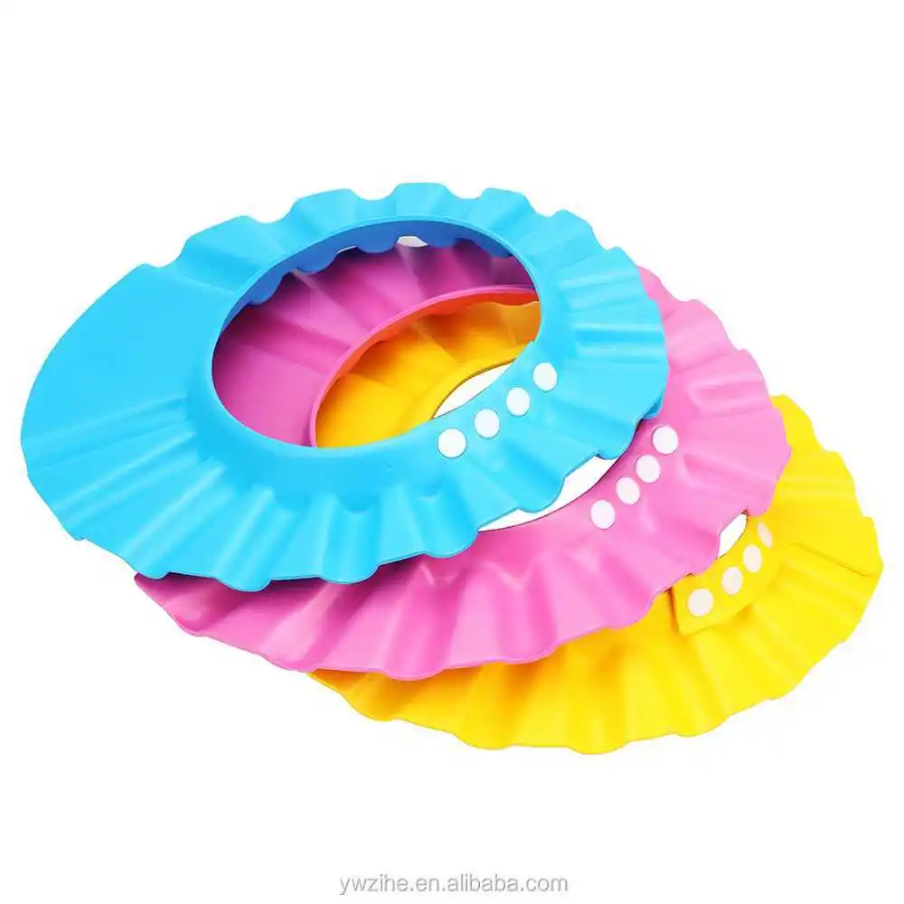 Children Kids Protect Soft  Bathing Bath Shower  Hat Baby Care Wash Hair Shield Adjustable Baby Shampoo