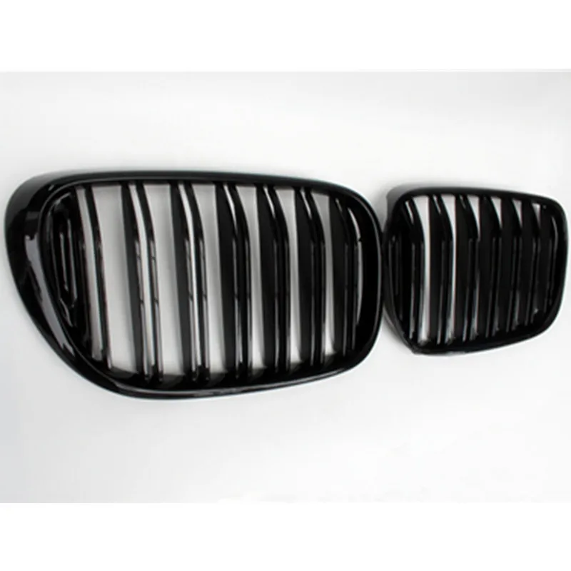 Dual-slat gloss black ABS front kidney mesh grille for BMW 7 series G11 G12 2015 - IN
