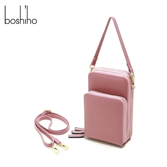 Boshiho customized Top Newest Style Fashion PU Multi-function handbag Women small backpack Shopping sling Bag