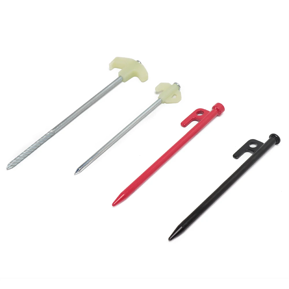 2022 Hot Sale Camping Stake Spike Nail Camping Accessory 20cm Black Tent Pegs