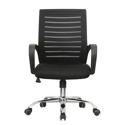 Factory produced attractive mid back mesh office chair modern task chair affordable waiting room arm chair bifma quality