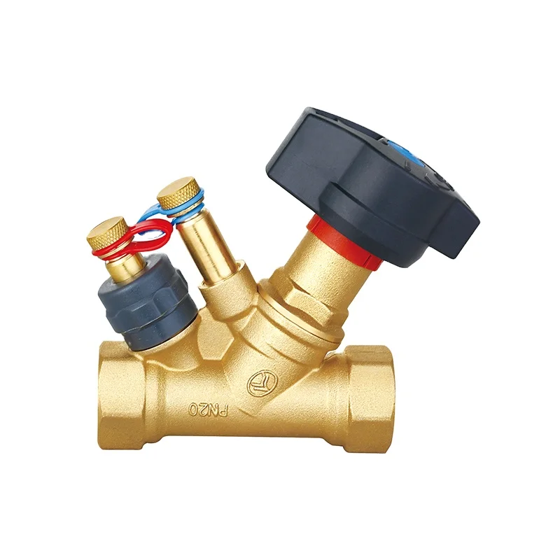 Двойной регулирующий клапан с балансирующим клапаном