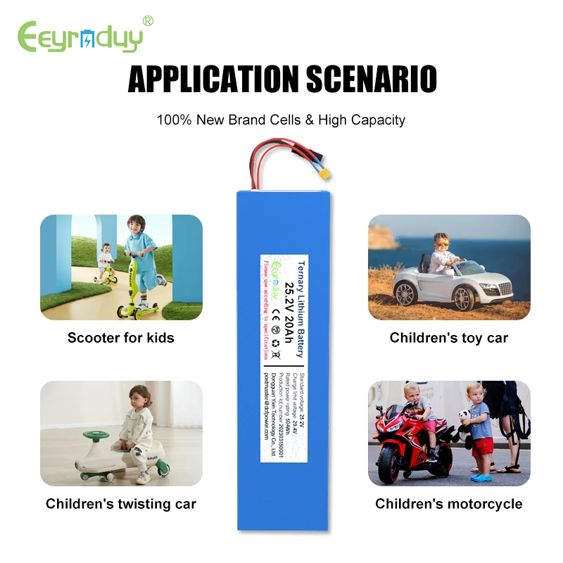 Li ion Battery Pack 24v 20ah 50ah Lithium Rechargeable Battery 24 volt 48v 36v Electric Scooter Battery for Powered Scooter